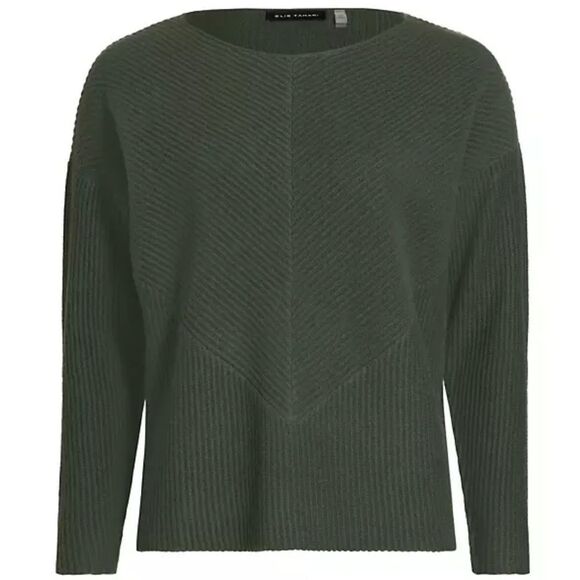 ELIE TAHARI Ribbed Cashmere Pullover Sweater NWT - Picture 1 of 8